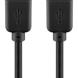 GOOBAY καλώδιο USB 2.0 Type A 93594, copper, 3m, μαύρο
