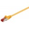 GOOBAY καλώδιο δικτύου 95453, CAT 6 S/FTP (PiMF), CCA, 0.25m, κίτρινο
