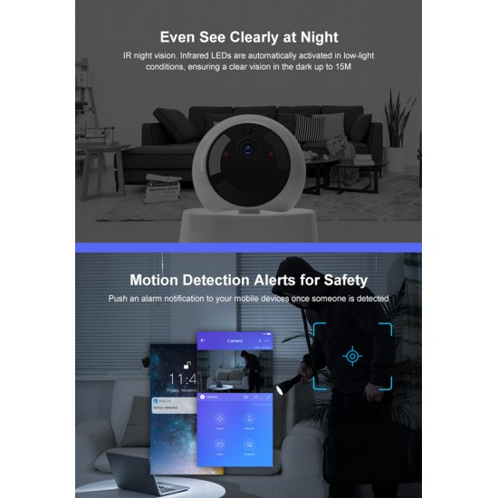 SONOFF smart IP κάμερα GK-200MP2-B, Wi-Fi, 1080p, H.264