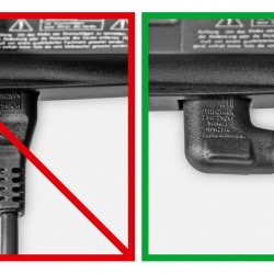 GOOBAY καλώδιο τροφοδοσίας Euro 97346, γωνιακό, 2x0.75 mm², 1m, μαύρο