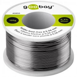 GOOBAY σύρμα συγκόλλησης 40850 Φ0.56mm, χωρίς μόλυβδο, 100γρ, 1τμχ