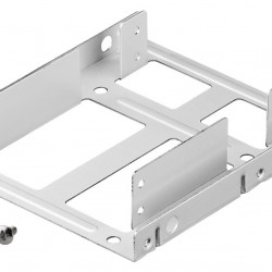 GOOBAY tray 3.5" για 2x 2.5" HDD/SSD 95875, μεταλλικό, ασημί