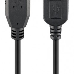 GOOBAY καλώδιο USB 3.0 σε USB (F) 93999, copper, 3m, μαύρο
