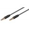 GOOBAY καλώδιο ήχου 3.5mm 63832, 4 pin stereo, copper, 3m, μαύρο