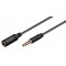 GOOBAY προέκταση καλωδίου ήχου 3.5mm 62480, 4 pin stereo, CU, 3m, μαύρο
