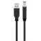 GOOBAY καλώδιο USB 3.0 SuperSpeed σε USB Type B 96119, 5m, μαύρο