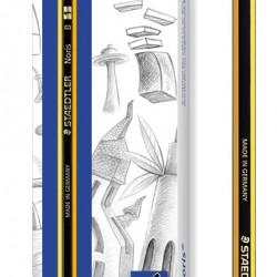 STAEDTLER ξύλινο μολύβι Noris 120-1, εξάγωνο, B1, 12τμχ