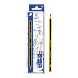 STAEDTLER ξύλινο μολύβι Noris 120-0, εξάγωνο, 2B0, 12τμχ