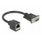 DELOCK αντάπτορας από serial DB9 RS-232 σε RJ45, μαύρος