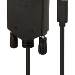 POWERTECH καλώδιο USB-C σε DVI CAB-UC050, 1080p/60Hz, 2m, μαύρο