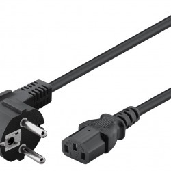 GOOBAY καλώδιο τροφοδοσίας 95142, 3G 1.00mm², 3m, μαύρο