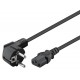 GOOBAY καλώδιο τροφοδοσίας 95142, 3G 1.00mm², 3m, μαύρο