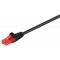 GOOBAY καλώδιο δικτύου 95596, CAT 6 U/UTP, CCA, 1.5m, μαύρο