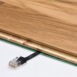 GOOBAY καλώδιο δικτύου 95385, CAT 6 U/UTP, flat, copper, 20m, μαύρο