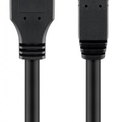 GOOBAY καλώδιο USB 3.0 93655, 5 Gbit/s, 1.8m, μαύρο