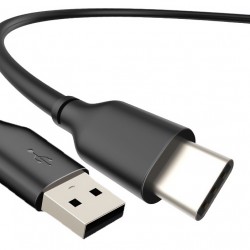 CABLETIME καλώδιο USB-C σε USB U323A, 3A, 480Mbps, 0.25m, μαύρο