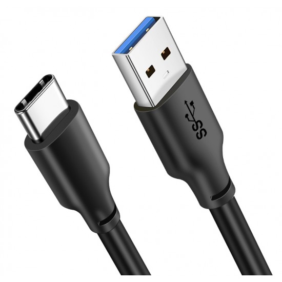 CABLETIME καλώδιο USB-C σε USB CMAMN, 3A, 5Gbps, 1m, μαύρο