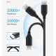 CABLETIME καλώδιο USB-C σε USB CMAMN, 3A, 5Gbps, 3m, μαύρο