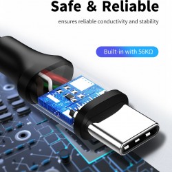CABLETIME καλώδιο USB-C σε USB U323A, 3A, 480Mbps, 1m, λευκό