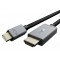 CABLETIME καλώδιο mini DisplayPort σε HDMI CT-P03G4K, 4K, 1.8m, μαύρο