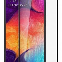 POWERTECH tempered glass 5D TGC-0471, Samsung A20s, full glue, μαύρο