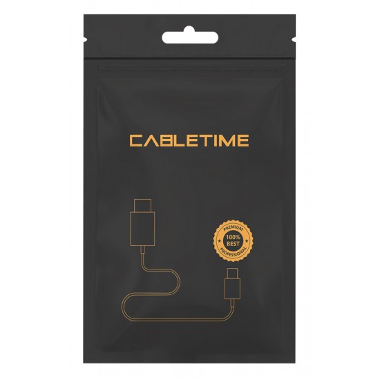 CABLETIME καλώδιο HDMI σε Mini DisplayPort CT-03G, 1080p, 1.8m, λευκό