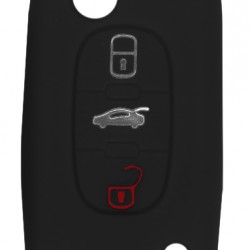 Θήκη κλειδιού για αυτοκίνητα Alfa Romeo 2012-01, εύκαμπτη, μαύρη