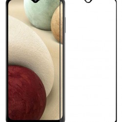 POWERTECH tempered glass 5D, full glue, Samsung A12 2021, μαύρο