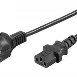 GOOBAY καλώδιο τροφοδοσίας 96036, 1mm², 3m, μαύρο