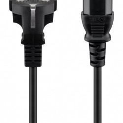GOOBAY καλώδιο τροφοδοσίας 96036, 1mm², 3m, μαύρο