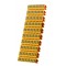 POWERTECH Clip αρίθμησης καλωδίου Νο 3, Orange, 10τεμ.