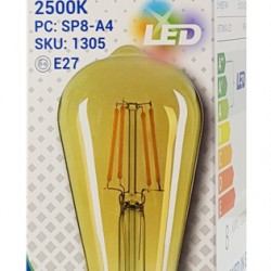 OPTONICA LED λάμπα ST64 1305, 8W, 2500K, E27, 700lm