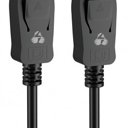 POWERTECH καλώδιο DisplayPort 1.2V CAB-DP049, copper, 4K/60Hz, 5m, μαύρο