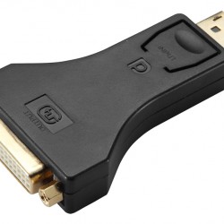 POWERTECH αντάπτορας DisplayPort σε DVI CAB-DP063, Passive, 4K, μαύρος