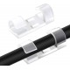 POWERTECH οργανωτής καλωδίων TIES-031, 3.3x1.3x1.2cm, διαφανές, 12τμχ