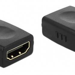 DELOCK αντάπτορας HDMI θηλυκό σε θηλυκό 65049, 4K/30Hz, μαύρος