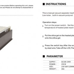 BEST Vacuum Seperator B-988, Temp control, 19 x 11