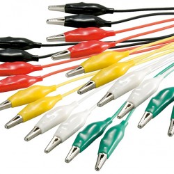GOOBAY Σετ καλώδια με κροκοδειλάκια 11426, 0.48m, 10τμχ