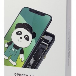 TW INCELL LCD για iPhone 12/12 Pro, camera-sensor ring, earmesh, μαύρη