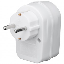 GOOBAY αντάπτορας ρεύματος 51270, προστασία ρεύματος, schuko 16A, λευκός