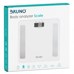BRUNO ψηφιακή ζυγαριά με λιπομετρητή BRN-0057, έως 180kg, λευκή