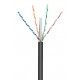GOOBAY καλώδιο δικτύου 57293, CAT 6 U/UTP, CCA, έως 50m, 100m, μαύρο