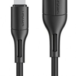 USAMS καλώδιο USB σε Lightning US-SJ500, 2A, 1m, μαύρο