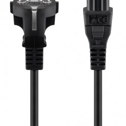 GOOBAY καλώδιο τροφοδοσίας 57846, 0.75mm², 1m, μαύρο