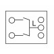 DELOCK module διακόπτης Easy 45 81363, διπλός, 1-pole, 1-way, λευκός