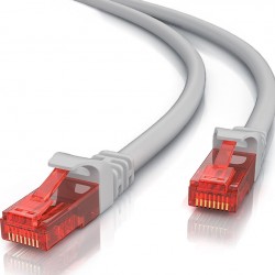 POWERTECH καλώδιο δικτύου CAB-N215, Cat 6 U/UTP, CCA 24AWG, 0.25m, γκρι