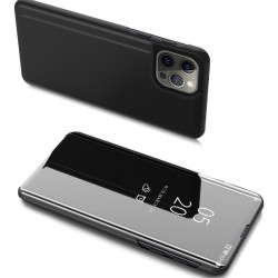 POWERTECH θήκη Clear View MOB-1663 για iPhone 13 Pro Max, μαύρη