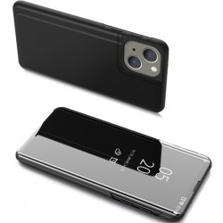POWERTECH θήκη Clear View MOB-1666 για iPhone 13 mini, μαύρη