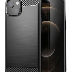 POWERTECH Θήκη Carbon MOB-1659 για iPhone 13 mini, μαύρη