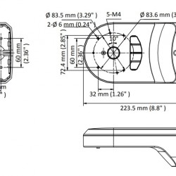 HIKVISION HIWATCH βάση κάμερας DS-1294ZJ-PT, μεταλλική/πλαστική, λευκή